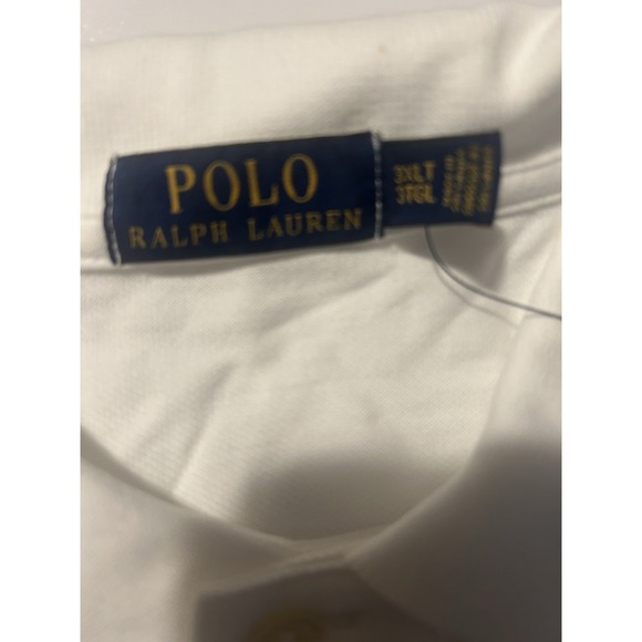 Polo Ralph Lauren Mens White Big Pony #3  Short Sleeve Shirt 3XLT - Picture 4 of 8